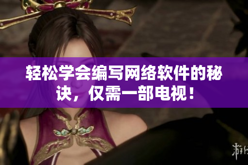 轻松学会编写网络软件的秘诀，仅需一部电视！