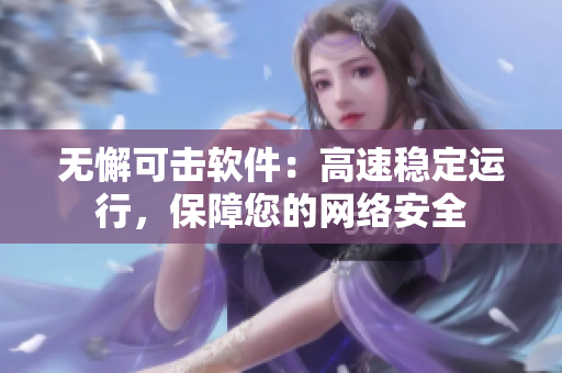 无懈可击软件：高速稳定运行，保障您的网络安全