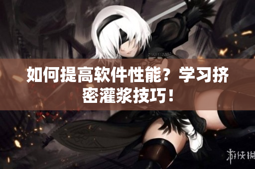 如何提高软件性能？学习挤密灌浆技巧！
