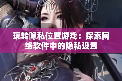 玩转隐私位置游戏：探索网络软件中的隐私设置