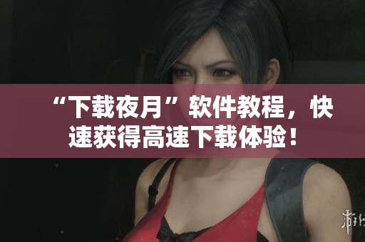 “下载夜月”软件教程，快速获得高速下载体验！