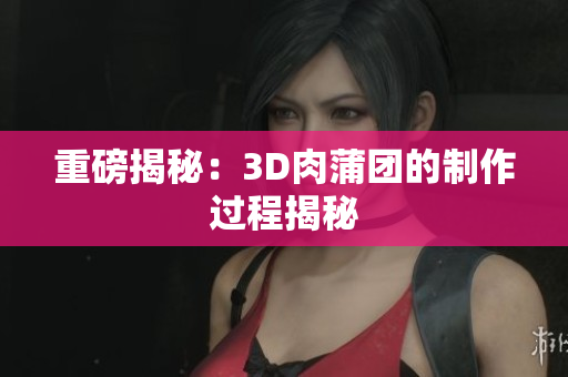 重磅揭秘：3D肉蒲团的制作过程揭秘