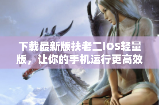 下载最新版扶老二iOS轻量版，让你的手机运行更高效