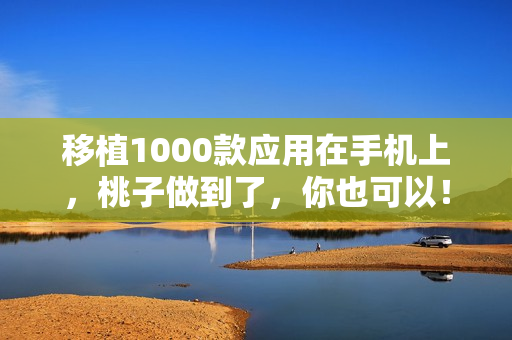 移植1000款应用在手机上，桃子做到了，你也可以！