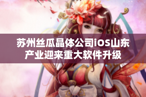 苏州丝瓜晶体公司iOS山东产业迎来重大软件升级