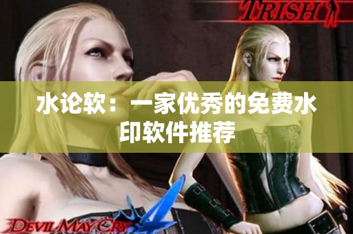 水论软：一家优秀的免费水印软件推荐