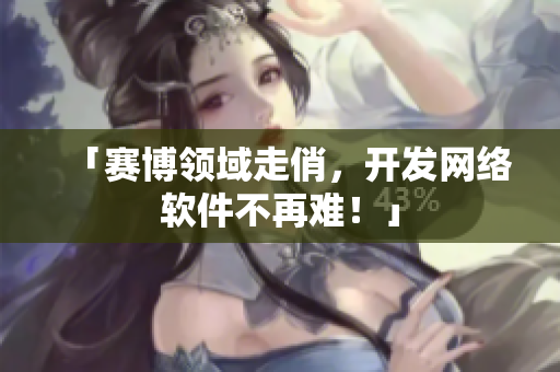 「赛博领域走俏，开发网络软件不再难！」