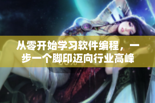 从零开始学习软件编程，一步一个脚印迈向行业高峰