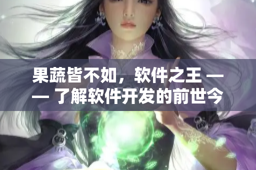 果蔬皆不如，软件之王 —— 了解软件开发的前世今生