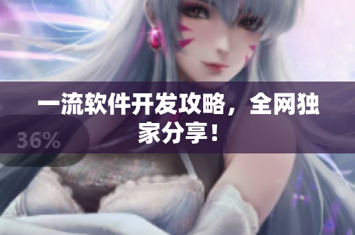 一流软件开发攻略，全网独家分享！