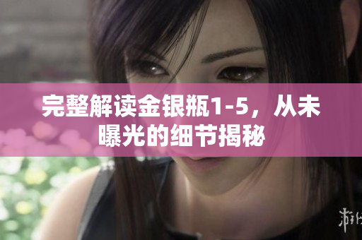 完整解读金银瓶1-5，从未曝光的细节揭秘