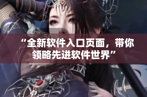 “全新软件入口页面，带你领略先进软件世界”