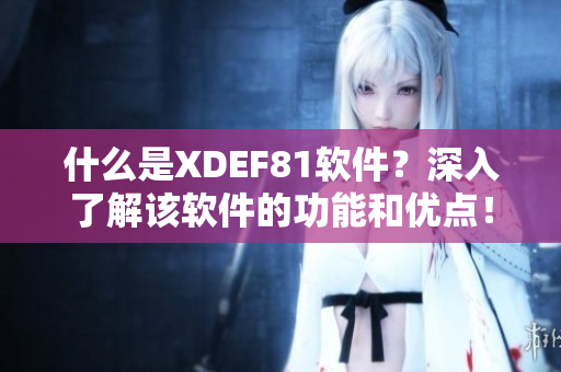 什么是XDEF81软件？深入了解该软件的功能和优点！