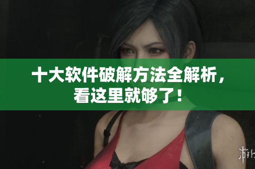 十大软件破解方法全解析，看这里就够了！