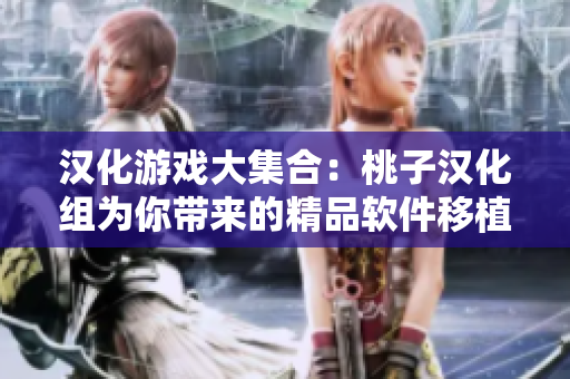 汉化游戏大集合：桃子汉化组为你带来的精品软件移植