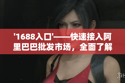 '1688入口'——快速接入阿里巴巴批发市场，全面了解产品和服务