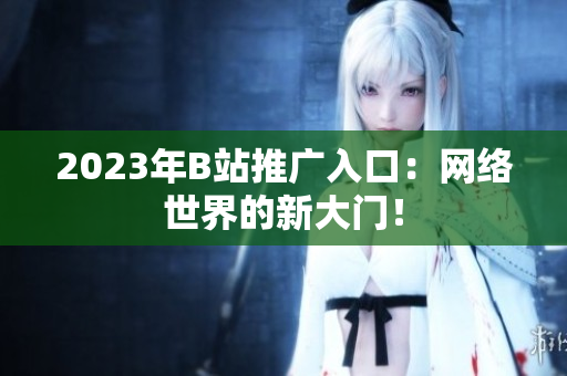 2023年B站推广入口：网络世界的新大门！