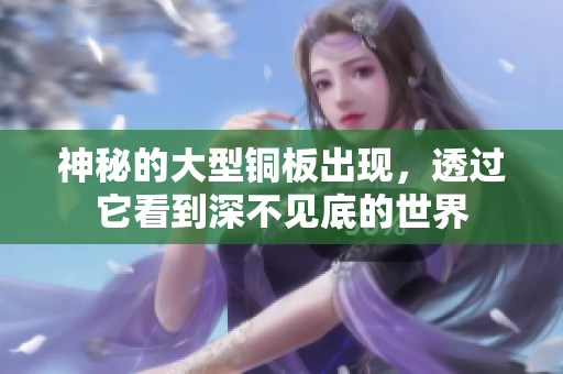 神秘的大型铜板出现，透过它看到深不见底的世界