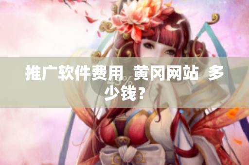 推广软件费用  黄冈网站  多少钱？