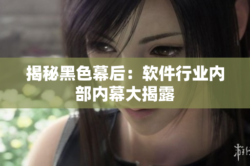 揭秘黑色幕后：软件行业内部内幕大揭露