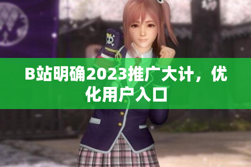 B站明确2023推广大计，优化用户入口