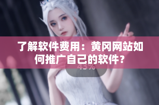 了解软件费用：黄冈网站如何推广自己的软件？