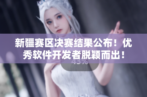 新疆赛区决赛结果公布！优秀软件开发者脱颖而出！