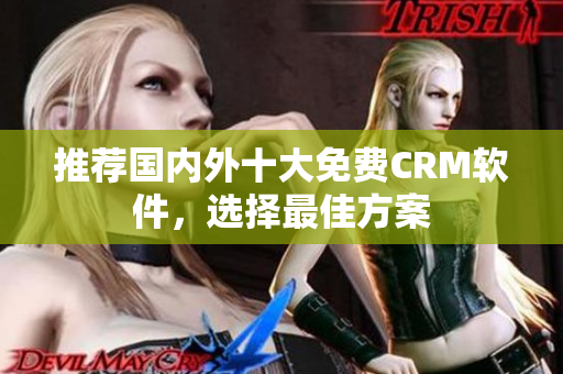 推荐国内外十大免费CRM软件，选择最佳方案