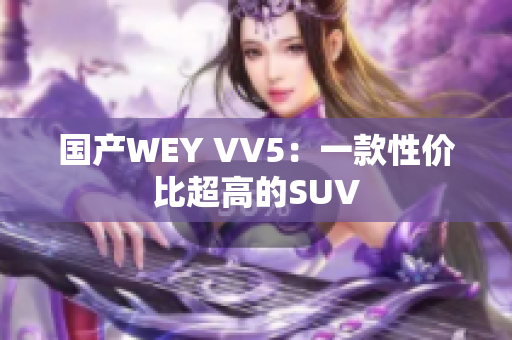 国产WEY VV5：一款性价比超高的SUV