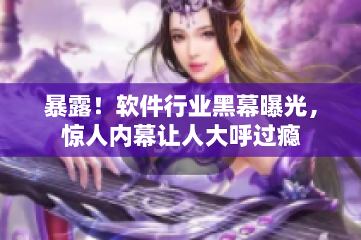 暴露！软件行业黑幕曝光，惊人内幕让人大呼过瘾