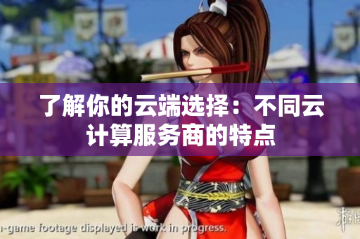 了解你的云端选择：不同云计算服务商的特点