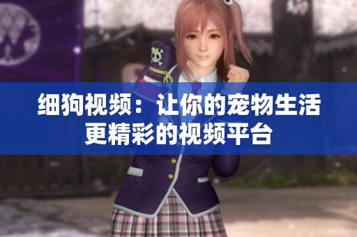 细狗视频：让你的宠物生活更精彩的视频平台