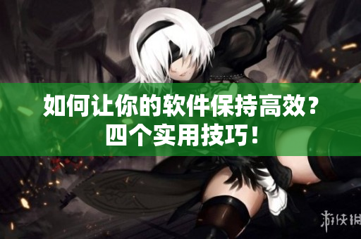 如何让你的软件保持高效？四个实用技巧！
