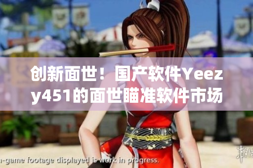 创新面世！国产软件Yeezy451的面世瞄准软件市场