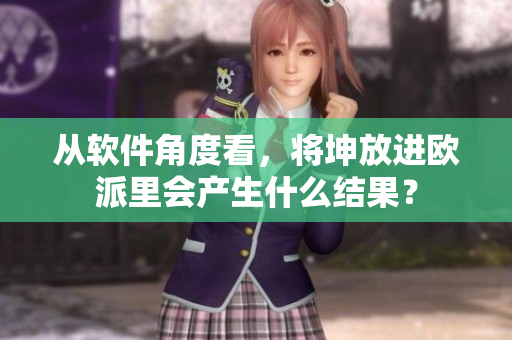 从软件角度看，将坤放进欧派里会产生什么结果？