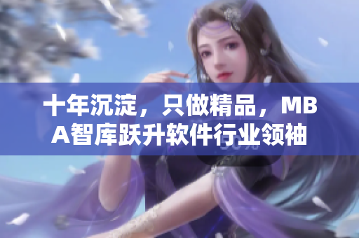 十年沉淀，只做精品，MBA智库跃升软件行业领袖