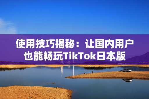 使用技巧揭秘：让国内用户也能畅玩TikTok日本版