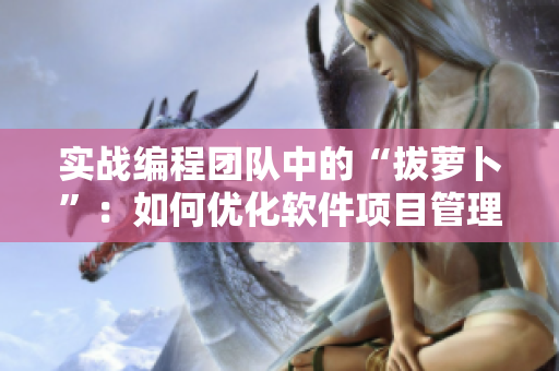 实战编程团队中的“拔萝卜”：如何优化软件项目管理？