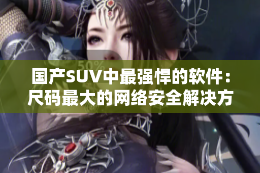 国产SUV中最强悍的软件：尺码最大的网络安全解决方案
