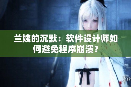 兰姨的沉默：软件设计师如何避免程序崩溃？