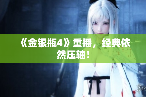 《金银瓶4》重播，经典依然压轴！