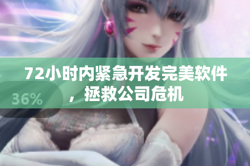 72小时内紧急开发完美软件，拯救公司危机
