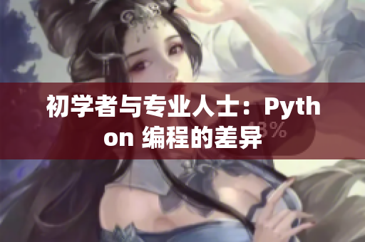 初学者与专业人士：Python 编程的差异
