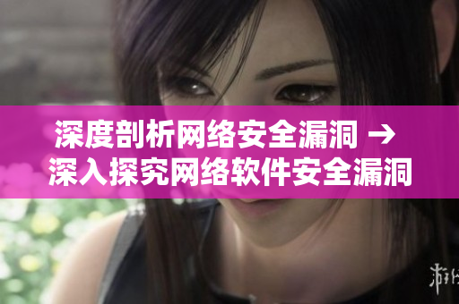 深度剖析网络安全漏洞 → 深入探究网络软件安全漏洞
