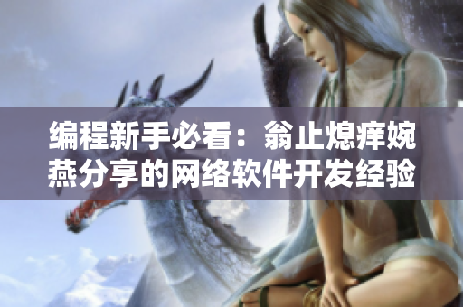 编程新手必看：翁止熄痒婉燕分享的网络软件开发经验