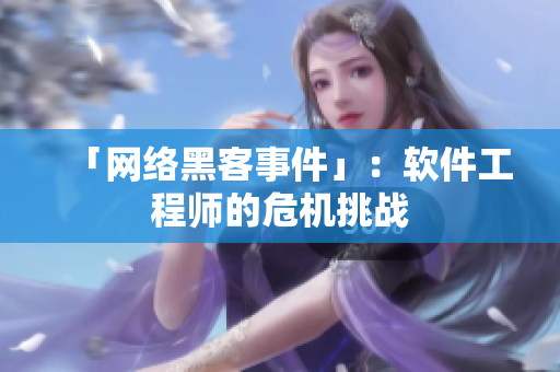 「网络黑客事件」：软件工程师的危机挑战