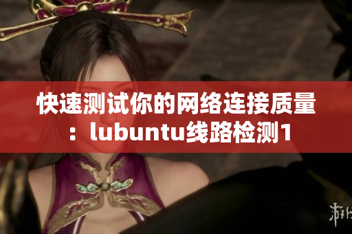 快速测试你的网络连接质量：lubuntu线路检测1