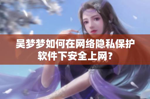吴梦梦如何在网络隐私保护软件下安全上网？