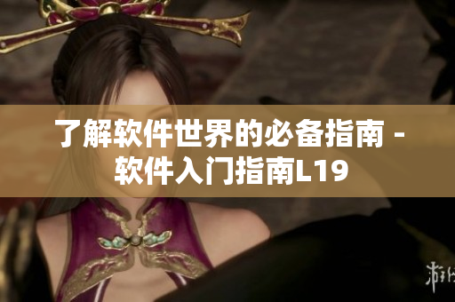 了解软件世界的必备指南 - 软件入门指南L19