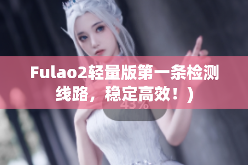Fulao2轻量版第一条检测线路，稳定高效！)